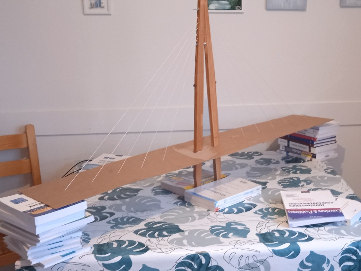 Bref, on s&rsquo;est construit un pont à haubans&nbsp;!
